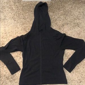 Lululemon hooded jacket black size 10